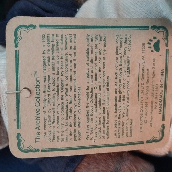 Boyd's Bear Lou Bearig from the Archive Collection - Picture 5 of 6